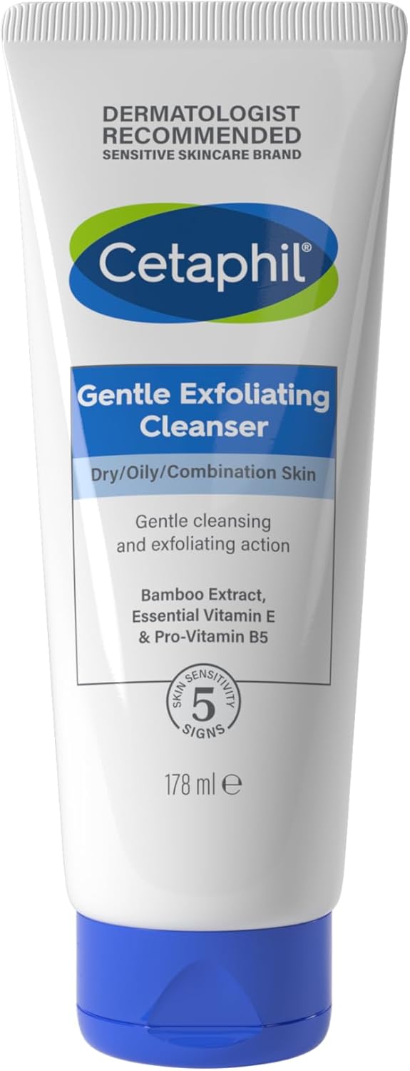 Cetaphil Face Scrub 178ml, Gentle Exfoliating Cleanser, For Dry, Oil & Combination Skin-0