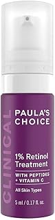 Paula's Choice CLINICAL 1% Retinol Treatment - Anti Aging & Skin Firming Serum for Face - Fights Wrinkles - with Vitamin C & Peptides - All Skin Types - 5 ml