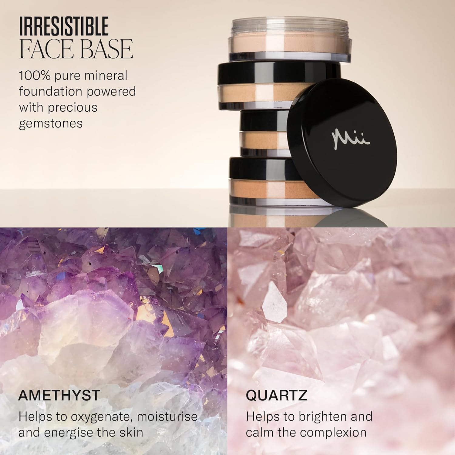 Mii Cosmetics | Midi Irresistible Face Base 100% Pure Mineral Foundation | Hides Imperfection and Conceals Redness | Suitable for Vegans | Precious Peach-5