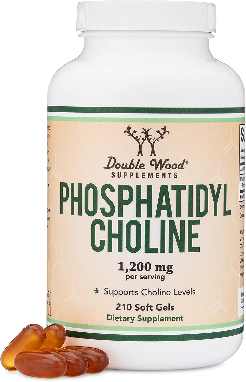 Phosphatidylcholine 1,200 mg Enhanced Version of Sunflower and Soy Lecithin | Non - GMO Support Brain Health (210 Softgels)-0