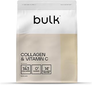 Bulk Collagen and Vitamin C Powder, 500 g, 33 Servings, Packaging May Vary