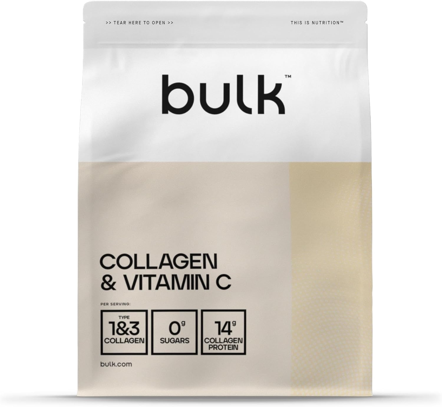 Bulk Collagen and Vitamin C Powder, 500 g, 33 Servings, Packaging May Vary-0