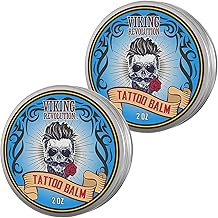 Viking Revolution Tattoo Balm for Before, During & Post Tattoo – Safe, Natural Tattoo Aftercare Cream – Moisturizing Lotion to Promote Skin Healing Tattoo Cream (2 Pack)