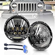 NSLUMO Defender 75w LED Driving Headlight - Led Headlight With High Low Beam DRL Daytime Running Light Car Driving Led Projector Replacement For Defender RHD 90 110 Headlamp 2pcs/Kit