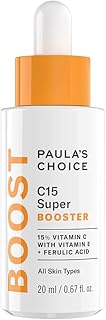 Paula’s Choice C15 Super BOOSTER - Vitamin C Brightening Serum for Face - Anti Aging & Fades Brown Spots - with Vitamin E & Ferulic Acid - All Skin Types - 20 ml