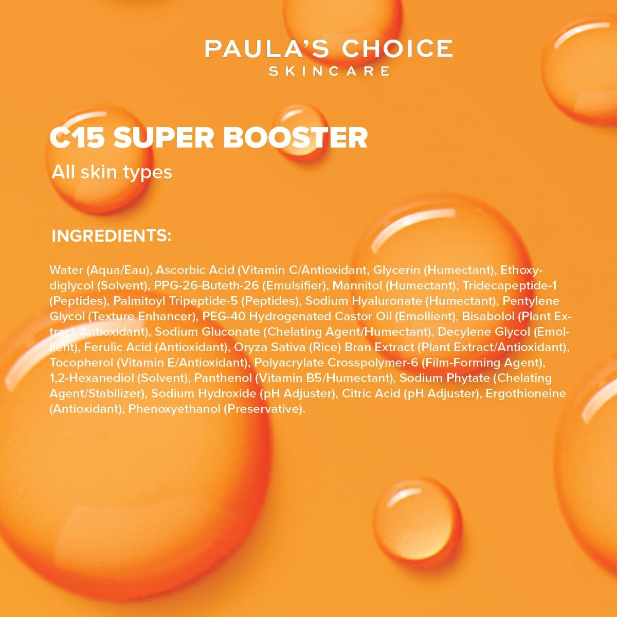 Paula’s Choice C15 Super BOOSTER - Vitamin C Brightening Serum for Face - Anti Aging & Fades Brown Spots - with Vitamin E & Ferulic Acid - All Skin Types - 20 ml-5