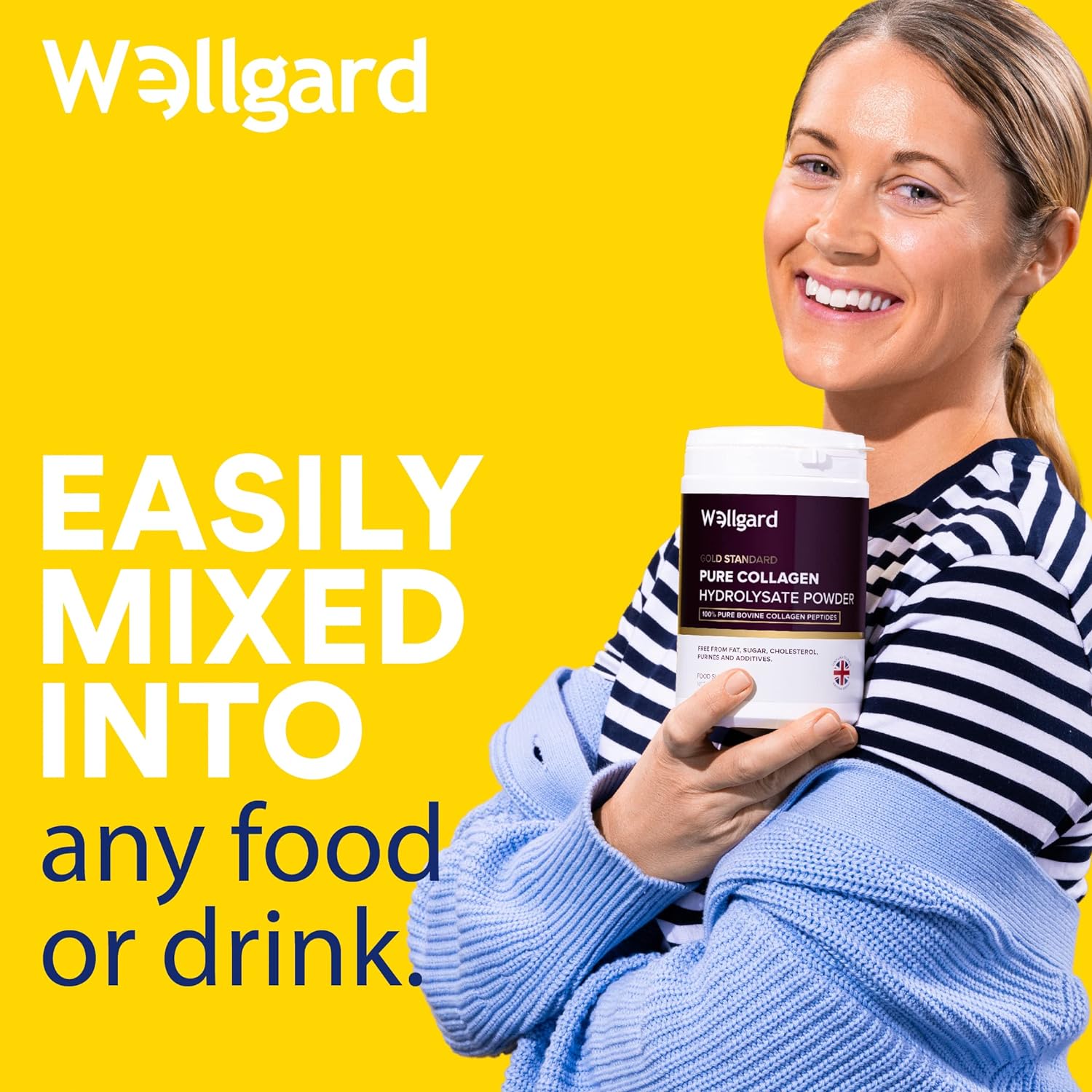 Collagen Powder, Gold Standard Bovine Collagen Peptides Powder by Wellgard - High Levels of The 8 Essential Amino Acids, Collagen Supplements, Halal & Kosher, Made in UK-2