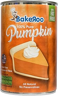 Bakeroo Tinned Pumpkin Puree (Pumpkin Pie Filling), 100% Natural - 425g