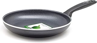 Greenpan Andorra Healthy Ceramic Non-Stick 20 cm Frying Pan Skillet, PFAS-Free, Induction, Oven Safe, Black