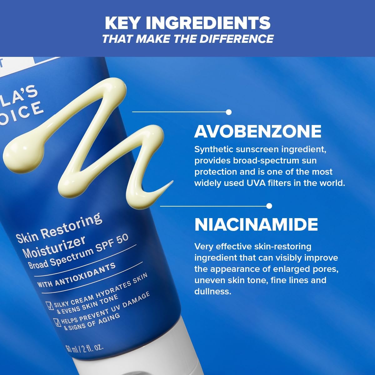 Paula's Choice RESIST Anti Aging Skin Restoring Moisturiser SPF 50 - Hydrates Dry Skin - Protects from Sun Damage - Reduces Brown Spots - with Shea Butter & Niacinamide - Normal to Dry Skin - 60 ml-4