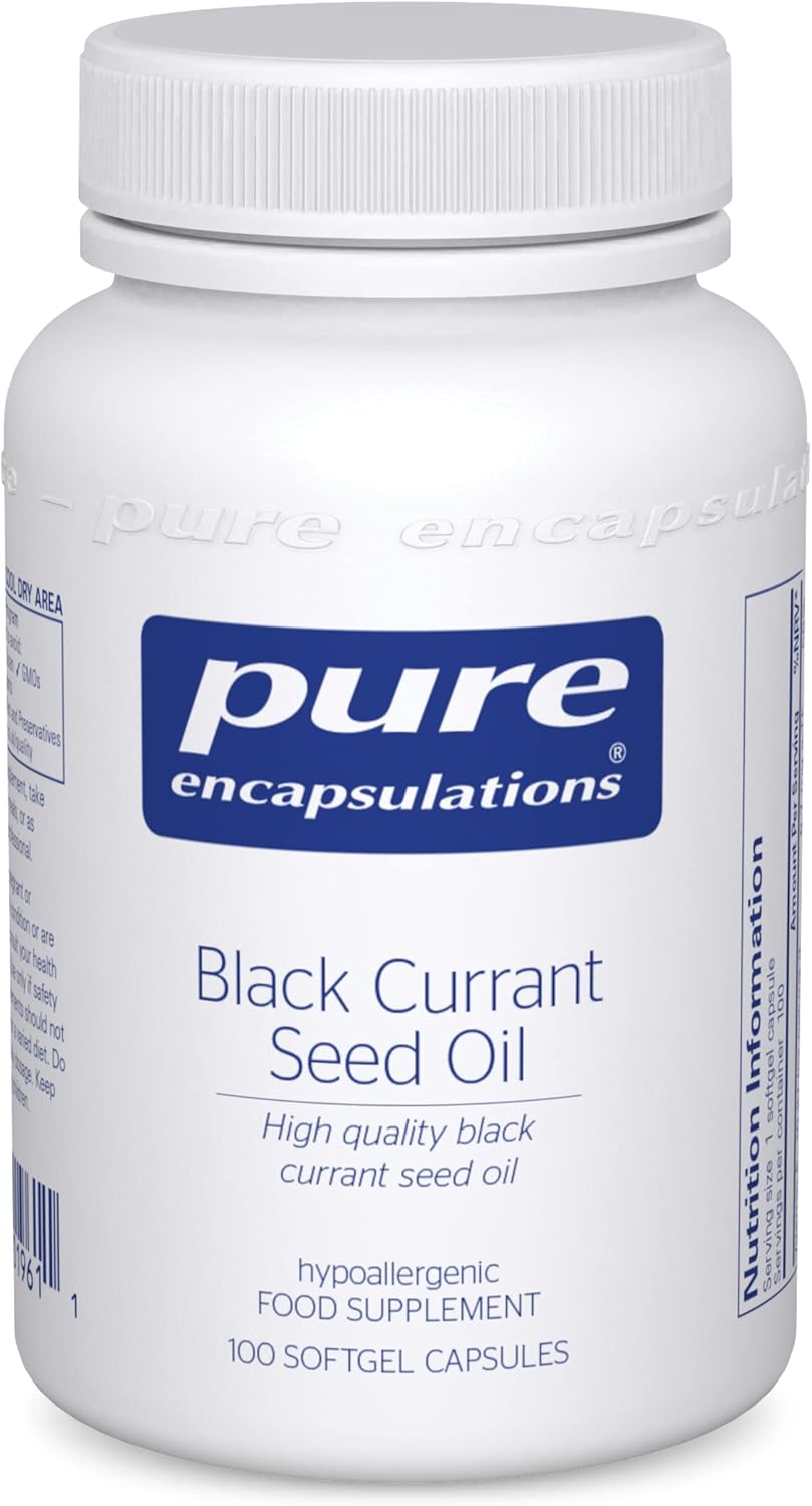 Pure Encapsulations - Black Currant Seed Oil 500mg - Black Currant Seed Oil - 100 Softgel Capsules-0