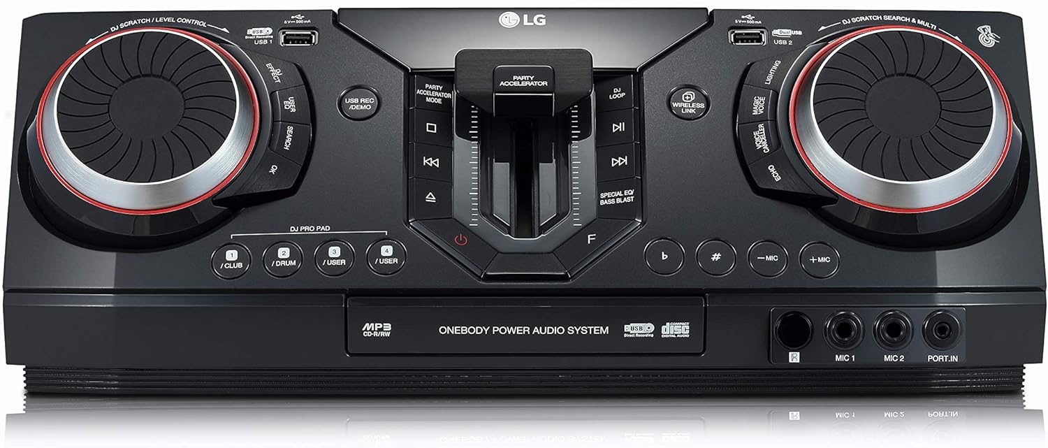 LG CL98 XBOOM Entertainment System w/Karaoke Creator & DJ Effects with LED Lighting-7