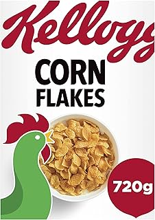 Kellogg's Corn Flakes Breakfast Cereal Box, 720g