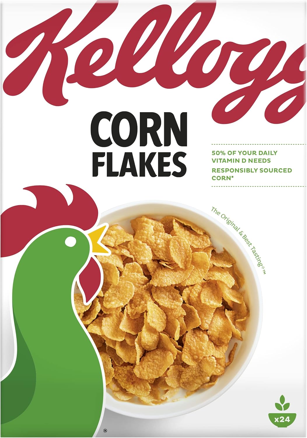 Kellogg's Corn Flakes Breakfast Cereal Box, 720g-1