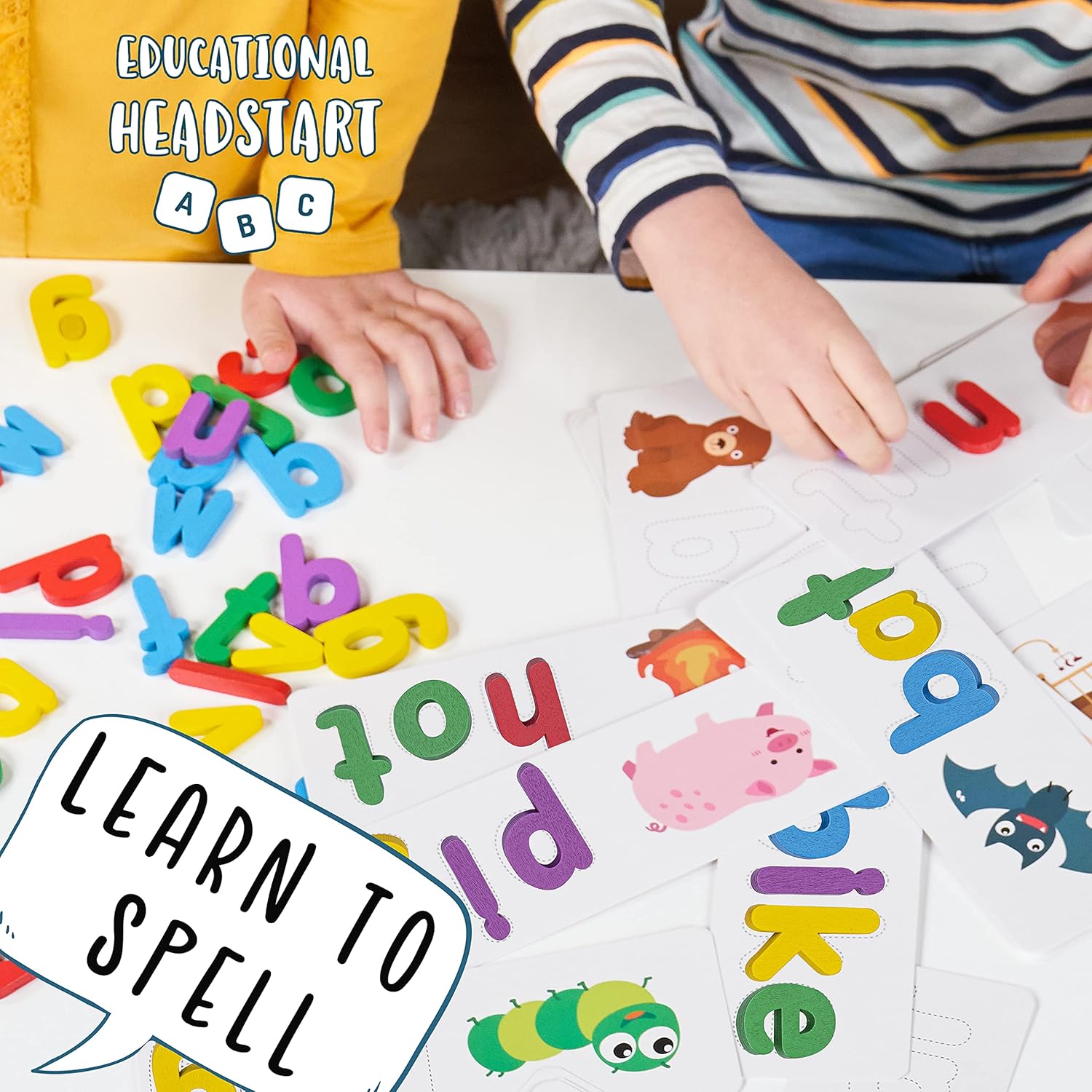 Jaques of London Phonics Games and Spelling Games | Educational Toys for 4 Year Olds | Learning Toys for 3 Year Olds | Ideal for Developing Phonics Skills for 4 Year Olds-2