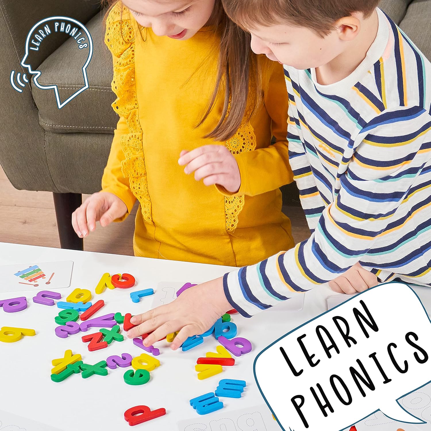 Jaques of London Phonics Games and Spelling Games | Educational Toys for 4 Year Olds | Learning Toys for 3 Year Olds | Ideal for Developing Phonics Skills for 4 Year Olds-4