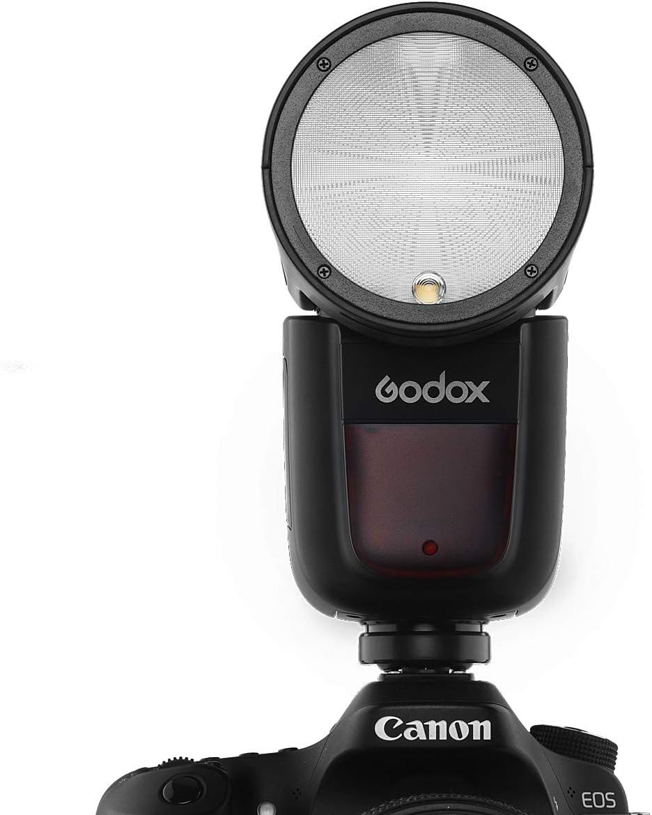 Godox V1-C V1 Li-on TTL On-Camera Round Flash Speedlight Compatible with Canon-1