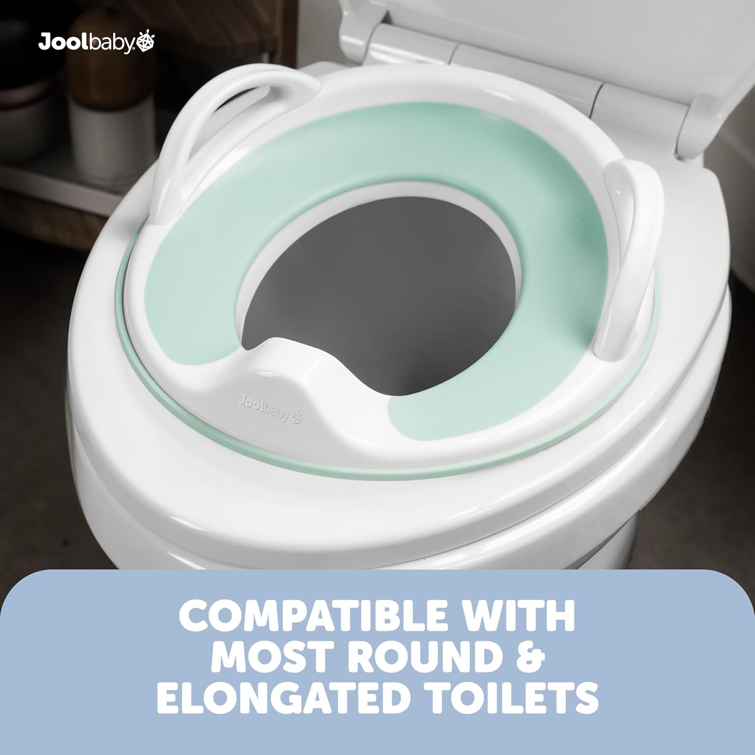 Jool Baby Products Potty Training Seat for Boys and Girls with Handles, Fits Round & Oval Toilets, Non-Slip with Splash Guard, Includes Free Storage Hook-4