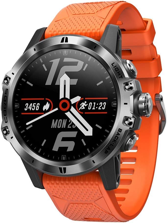 COROS VERTIX GPS Adventure Watch w/Oximeter, Titanium Alloy, Sapphire Glass, 24/7 Blood Oxygen Monitoring, Altitude Performance Index, Battery life of 45 days regular use or 60h full GPS tracking-1