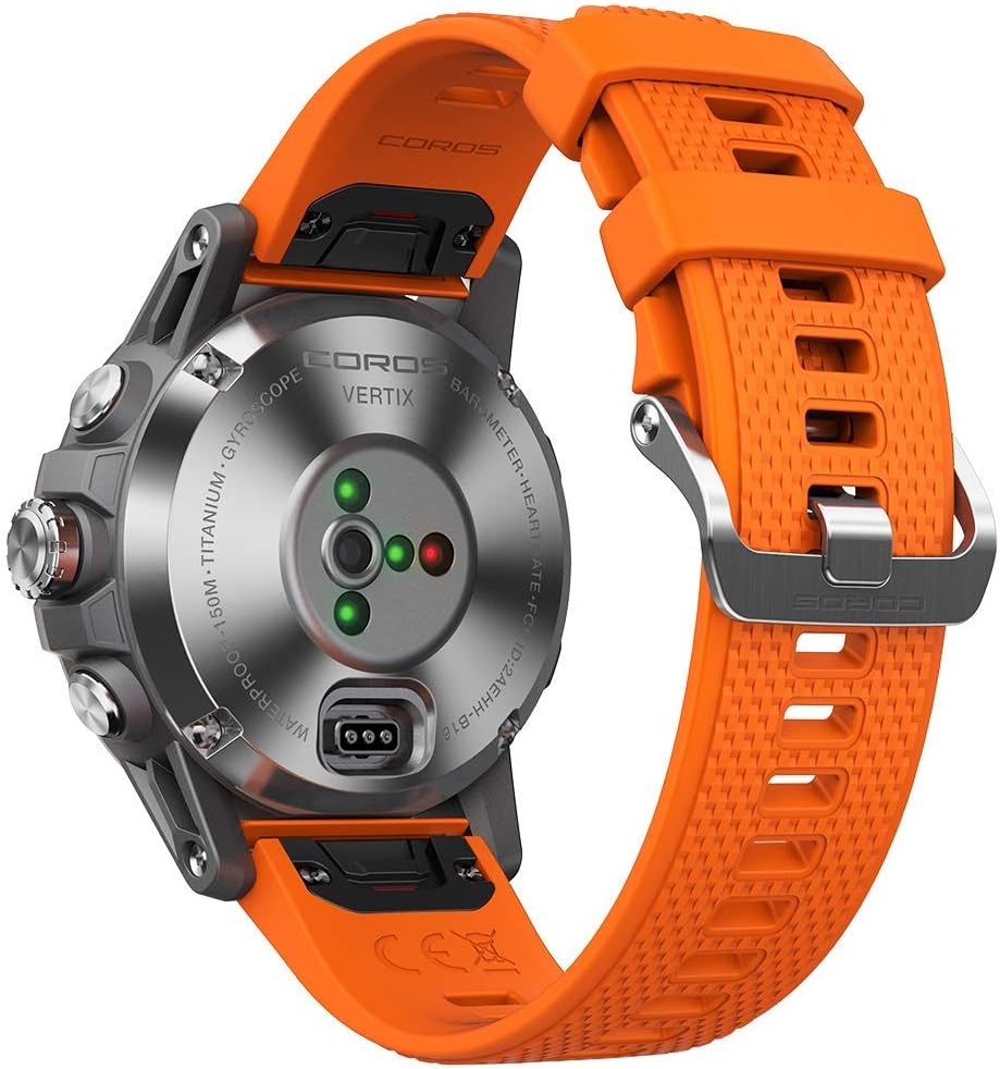 COROS VERTIX GPS Adventure Watch w/Oximeter, Titanium Alloy, Sapphire Glass, 24/7 Blood Oxygen Monitoring, Altitude Performance Index, Battery life of 45 days regular use or 60h full GPS tracking-4