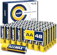 Allmax AA Maximum Power Alkaline Double A Batteries (48 Count) – Ultra Long-Lasting, 10-Year Shelf Life, Leakproof Design, 1.5V