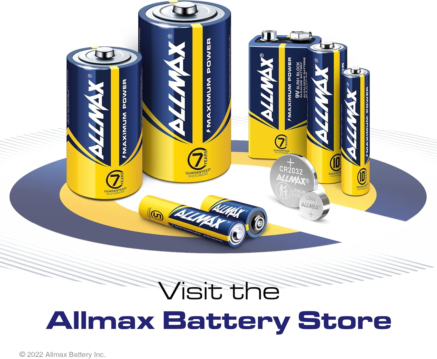 Allmax AA Maximum Power Alkaline Double A Batteries (48 Count) – Ultra Long-Lasting, 10-Year Shelf Life, Leakproof Design, 1.5V-6