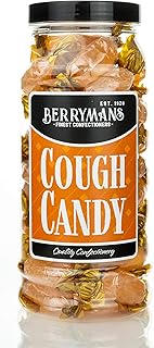 Original Cough Candy Retro Boiled Sweets Gift Jar By Berrymans Sweet Shop - Classic Sweets, Traditional Taste.