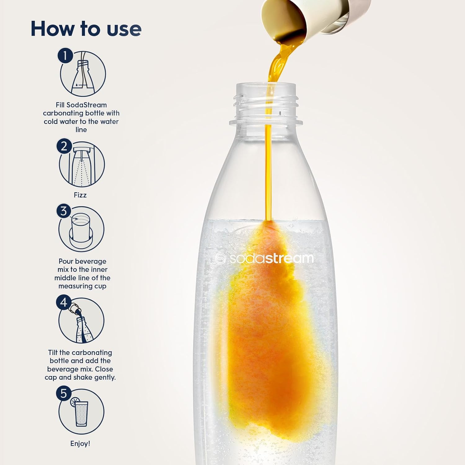 SodaStream Flavours Orange Mix, Fizzy Drink Maker Concentrate with Natural Fruit Flavouring, Aspartame Free SodaStream Syrup, Fizzy Orange Sparkling Water Flavouring - 6x 440ml Multi Pack-4