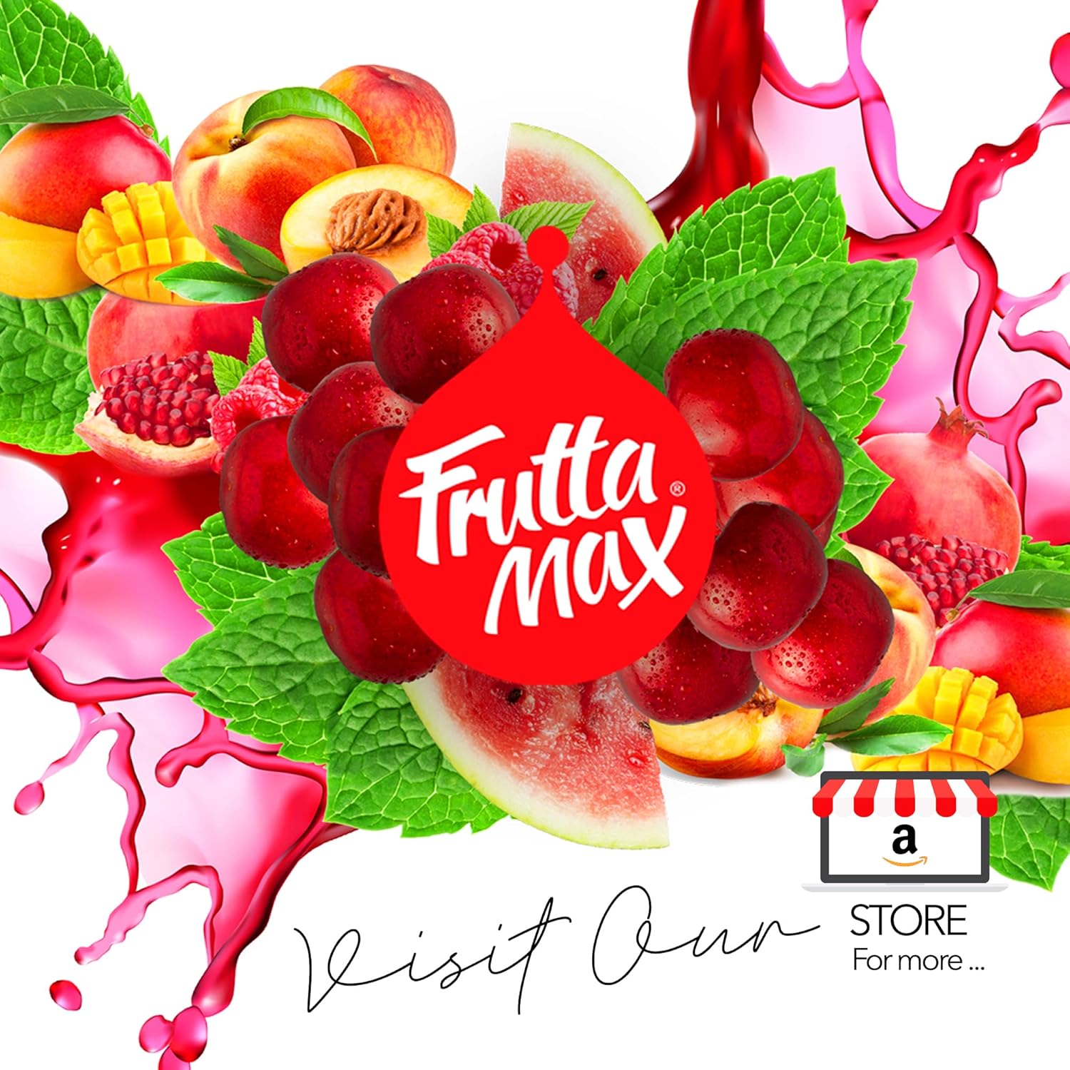 Light - Low Carb - Fitness Syrup by FruttaMax | Zero Sugar | with Stevia | 60% Fruit Content 500ml (Raspberry - Light)-6