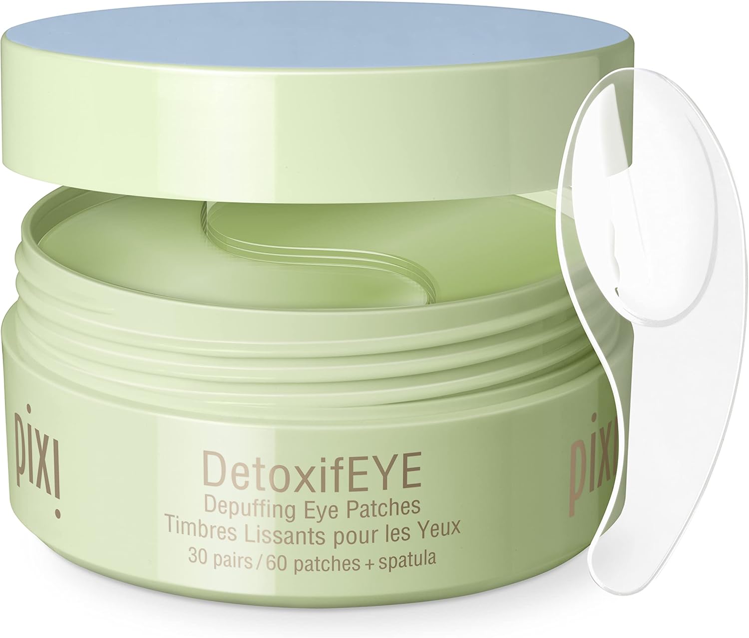 Pixi DetoxifEYE Depuffing Hydrogel Under-Eye Patches, Hyaluronic Acid, Gold & Caffeine Eye Patches For Under Eyes, Hydrate Eye Area, 30 pairs, 60 Patches-0