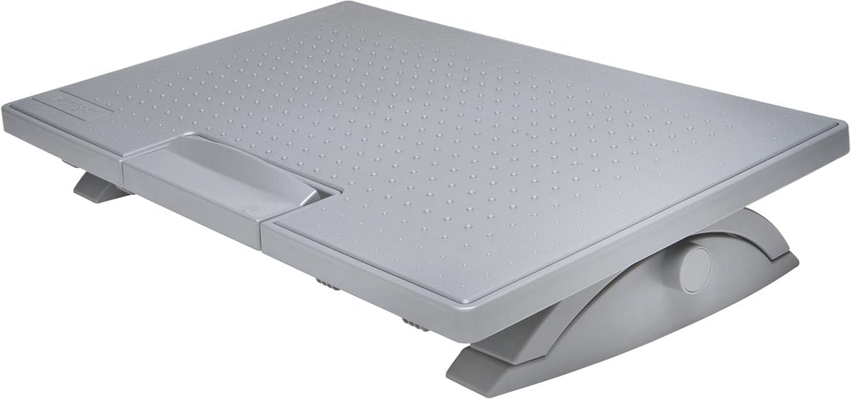 Kensington Ergonomic Foot Rest - Improve Posture, Circulation and Back and Leg Comfort with SmartFit SoleMate Pro Foot Rest for Home Office, Under Desk (K50409EU), Grey-0