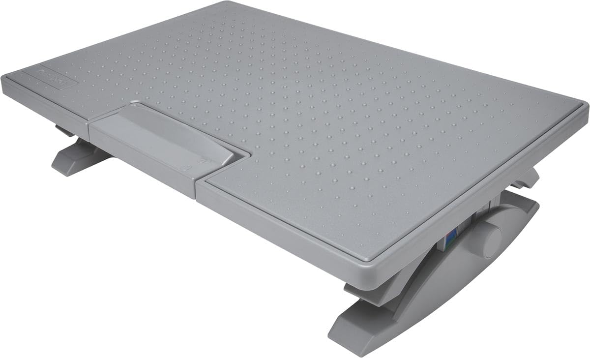 Kensington Ergonomic Foot Rest - Improve Posture, Circulation and Back and Leg Comfort with SmartFit SoleMate Pro Foot Rest for Home Office, Under Desk (K50409EU), Grey-1