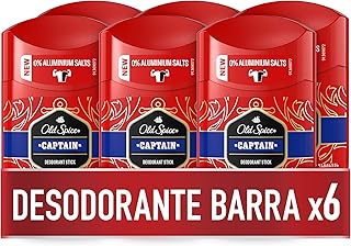 Old Spice Captain Deodorant Stick, Pack of 6 x 50 ml (300 ml Total)