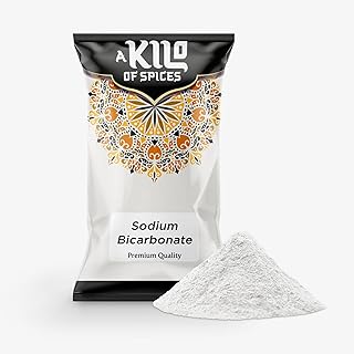 A Kilo of Spices Pure Bicarbonate of Soda 1 Kg - Baking Soda for Cleaning, Cooking, and More - Multipurpose Household Essential Versatile Food Grade Sodium Bicarbonate