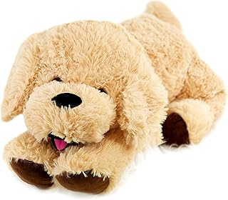 28" Jumbo Plush Puppy Giant Dog Lying Soft Stuffed Cuddly Teddy Toy Lifelike Cute Puppy