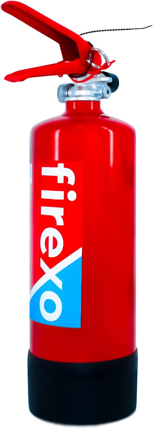 Firexo All in One Fire Extinguisher (2 Litre / 2 kg) - Multipurpose Extinguisher for ALL FIRES inc. Li-ion Battery Fires! - Safety & Emergency Equipment for Home, Kitchen, Fireplace, Grill, Caravan-2