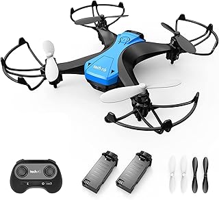 tech rc Mini Drone for Kids, Max 20mins Flight Time, 3D Flips, Headless Mode, Altitude Hold, One Key Take-off/Landing, 6-Axis Gyro Stable RC Quadcopter, Remote Control Toy Drone for Beginners