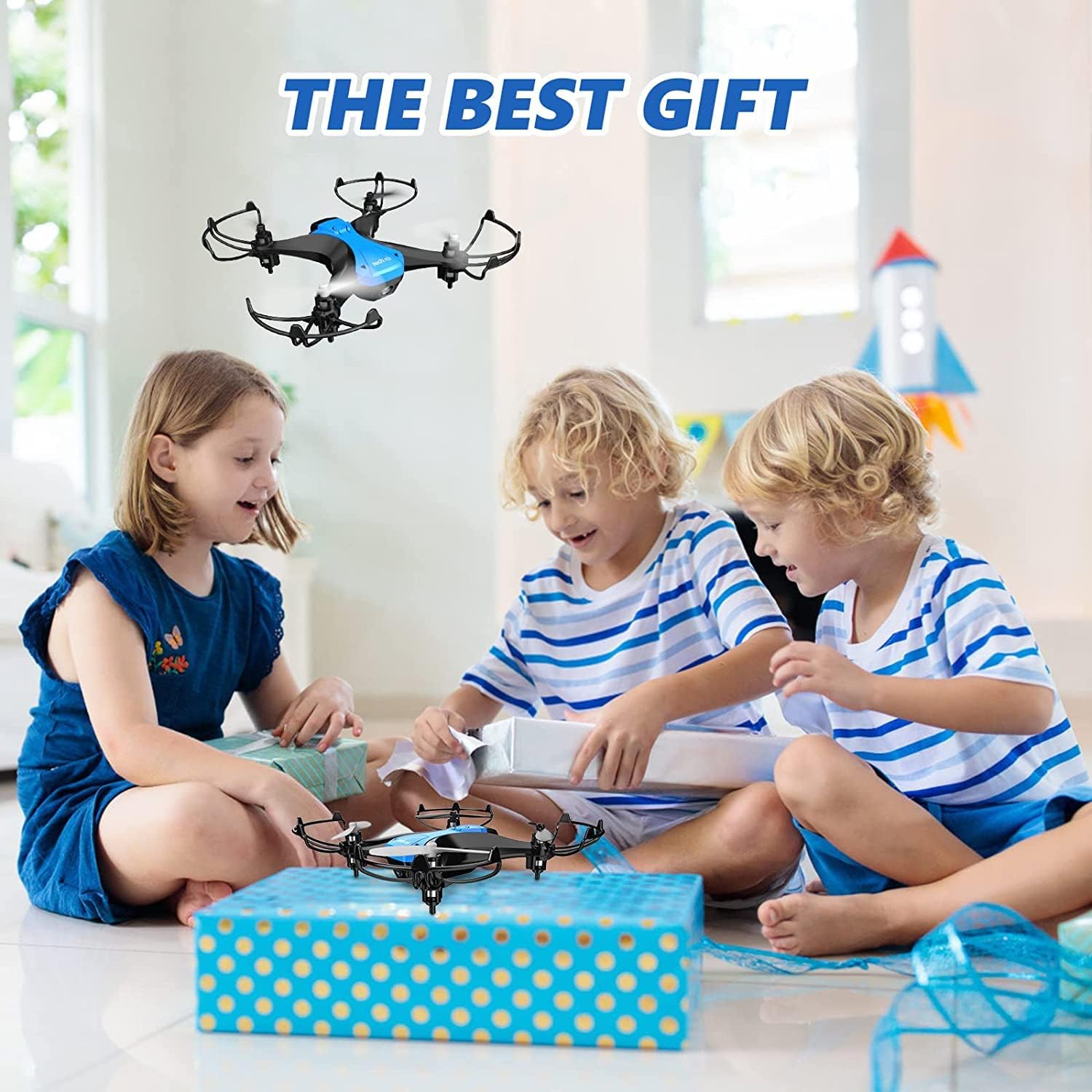 tech rc Mini Drone for Kids, Max 20mins Flight Time, 3D Flips, Headless Mode, Altitude Hold, One Key Take-off/Landing, 6-Axis Gyro Stable RC Quadcopter, Remote Control Toy Drone for Beginners-6