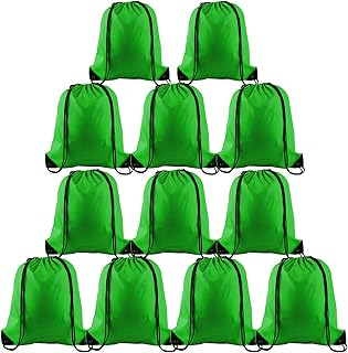 FEPITO 2/8/12/15/16/22 Pack Drawstring Backpack Bags Sack Cinch Bag String Backpack for Gym Traveling