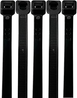 On1shelf® Ultra-Long Cable Ties - 1000mm x 9.0mm, 40" Premium Nylon Tie Wraps, Industrial Strength, Temperature & UV Resistant for Indoor and Outdoor Use (10, Black)