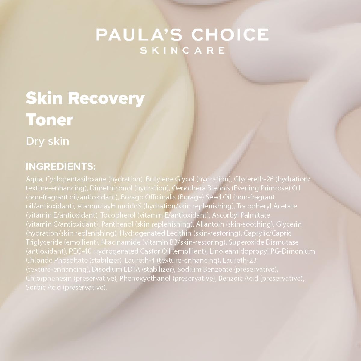 Paula's Choice Skin Recovery Toner - Milky Toner Soothes and Replenishes Very Dry Skin - Redness Relief for Rosacea Prone Skin - with Antioxidants - Normal to Dry & Sensitive Skin - 190 ml-5