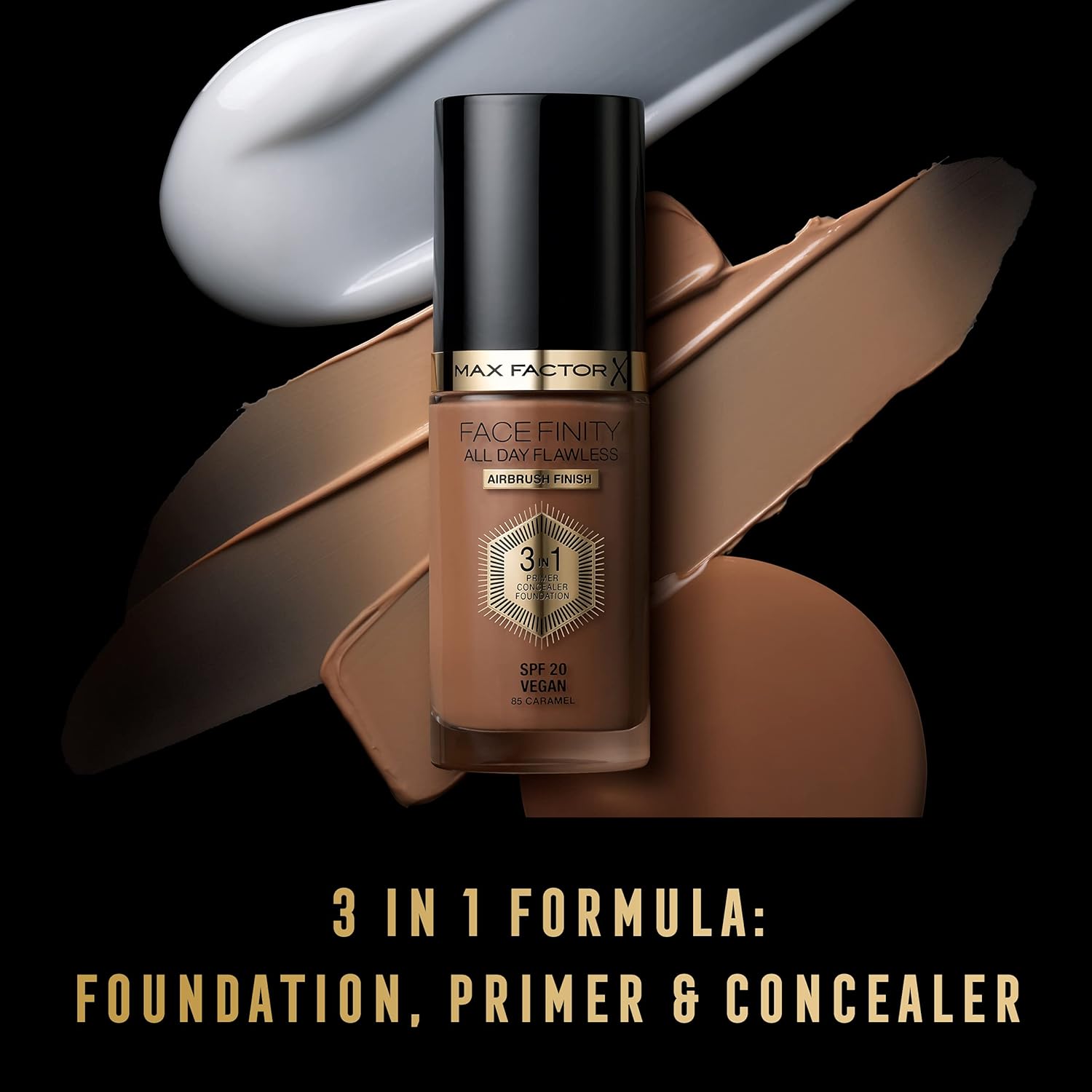 Max Factor Facefinity 3-in-1 All Day Flawless Liquid Foundation, SPF 20 - 42 Ivory, 30 ml-8