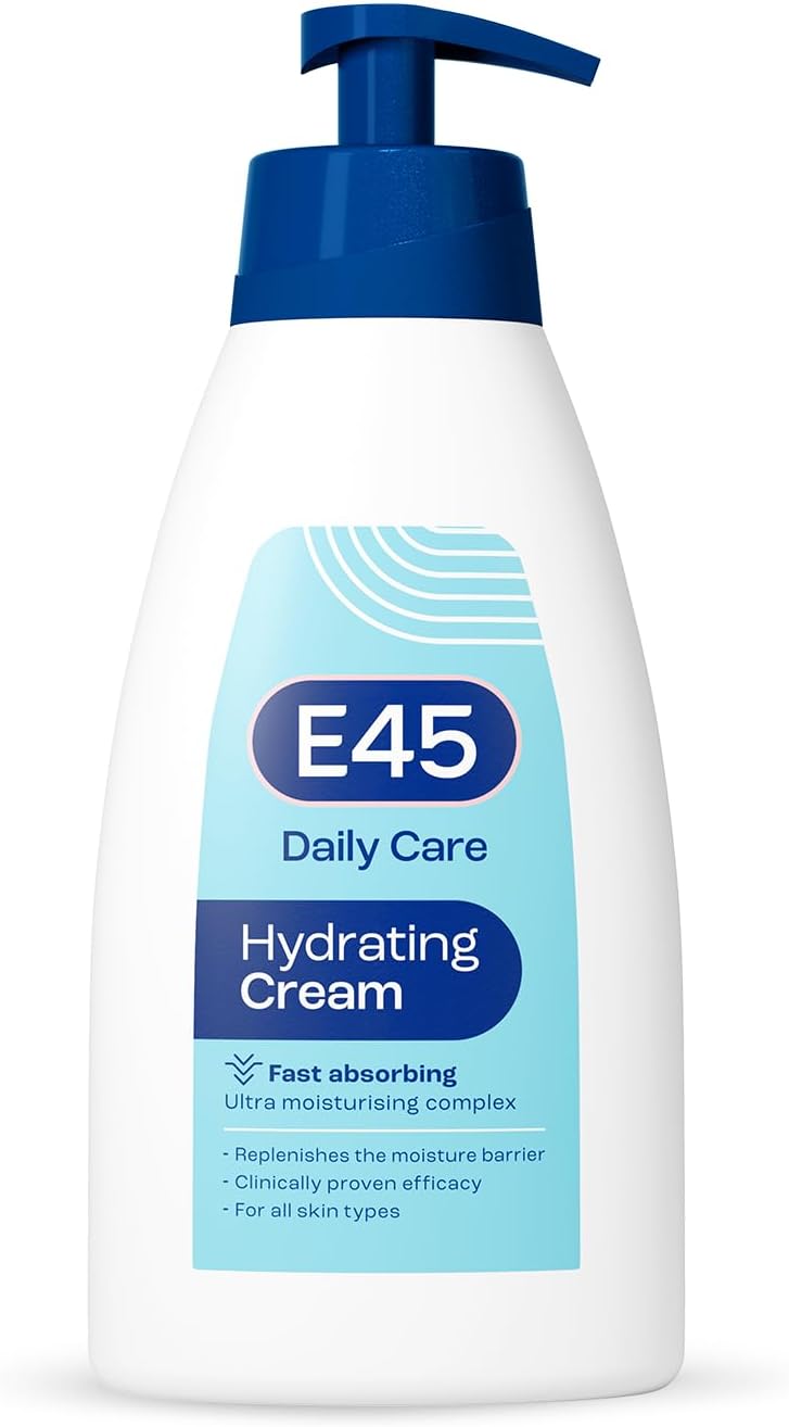 E45 Daily Cream 400 ml – E45 Cream for Very Dry Skin – Sooth Dryness, Smooth Rough Skin – Non-Greasy Moisturiser - Perfume-Free Body Face Hand Cream - Fast Absorption - Dermatologically Tested-1