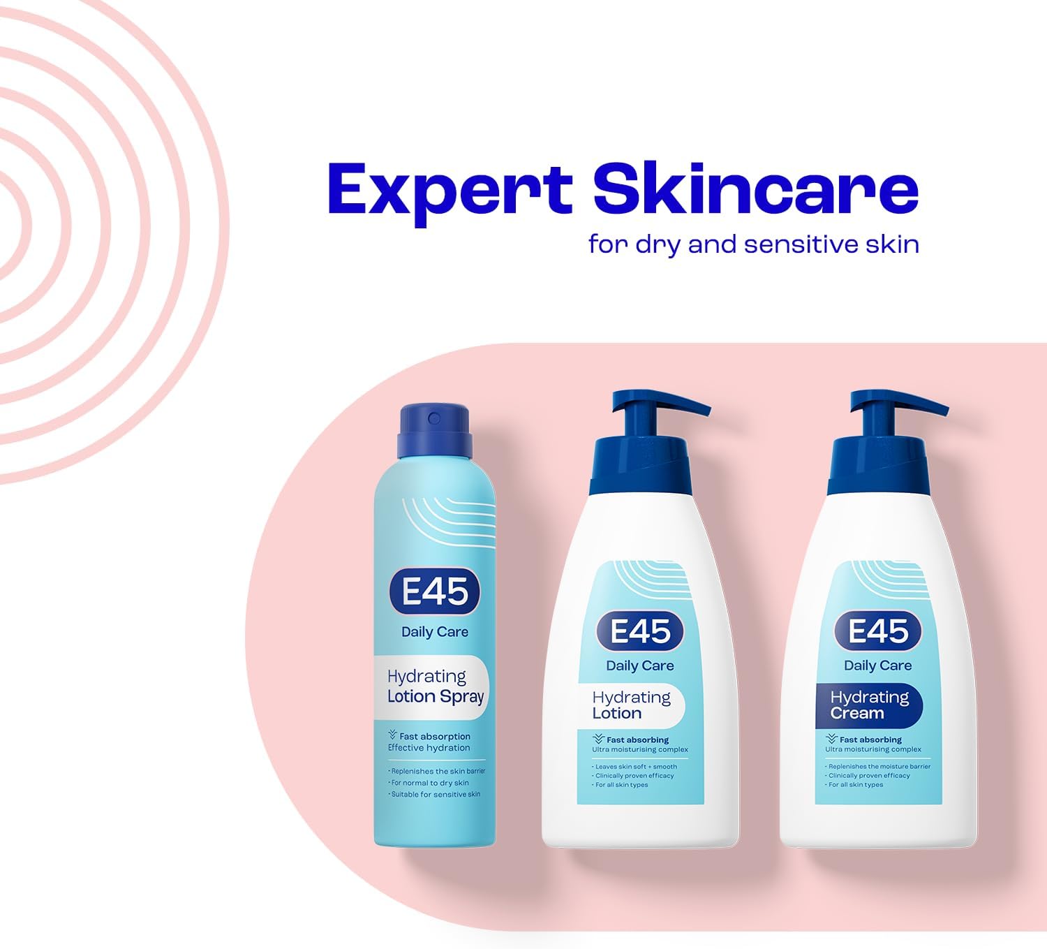 E45 Daily Cream 400 ml – E45 Cream for Very Dry Skin – Sooth Dryness, Smooth Rough Skin – Non-Greasy Moisturiser - Perfume-Free Body Face Hand Cream - Fast Absorption - Dermatologically Tested-5