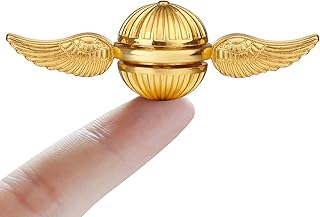 Golden Ball Fidget Hand Spinner for Kids & Adults - Cool Magic World Orb Ball Finger Toys Fidgets - Best Gift for Sensory Reduce Anxiety Stress Relief, Quiet Desk Toys for School Home Office