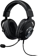 Logitech G PRO X Gaming-Headset, Corded, Over-Ear Headphones with Blue VO!CE Mic, DTS Headphone:X 7.1, 50mm PRO-G Drivers, 7.1 Surround Sound for esports Gaming, PC/PS/Xbox/Nintendo Switch - Black