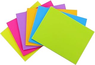 Early Buy Sticky Notes 8x6 in Self-Stick Notes 6 Bright Color 6 Pads, 45 Sheets/Pad