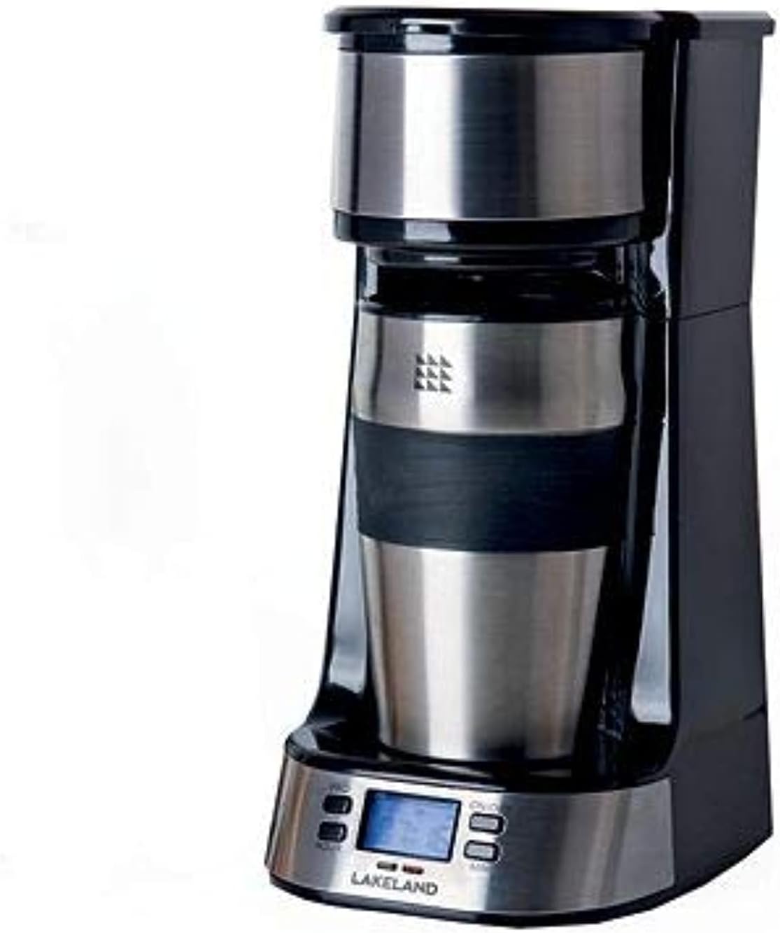 lakeland Digital To Go Coffee Machine With Travel Mug – Automatic Filter Coffee Machine Brews 1 Cup-0