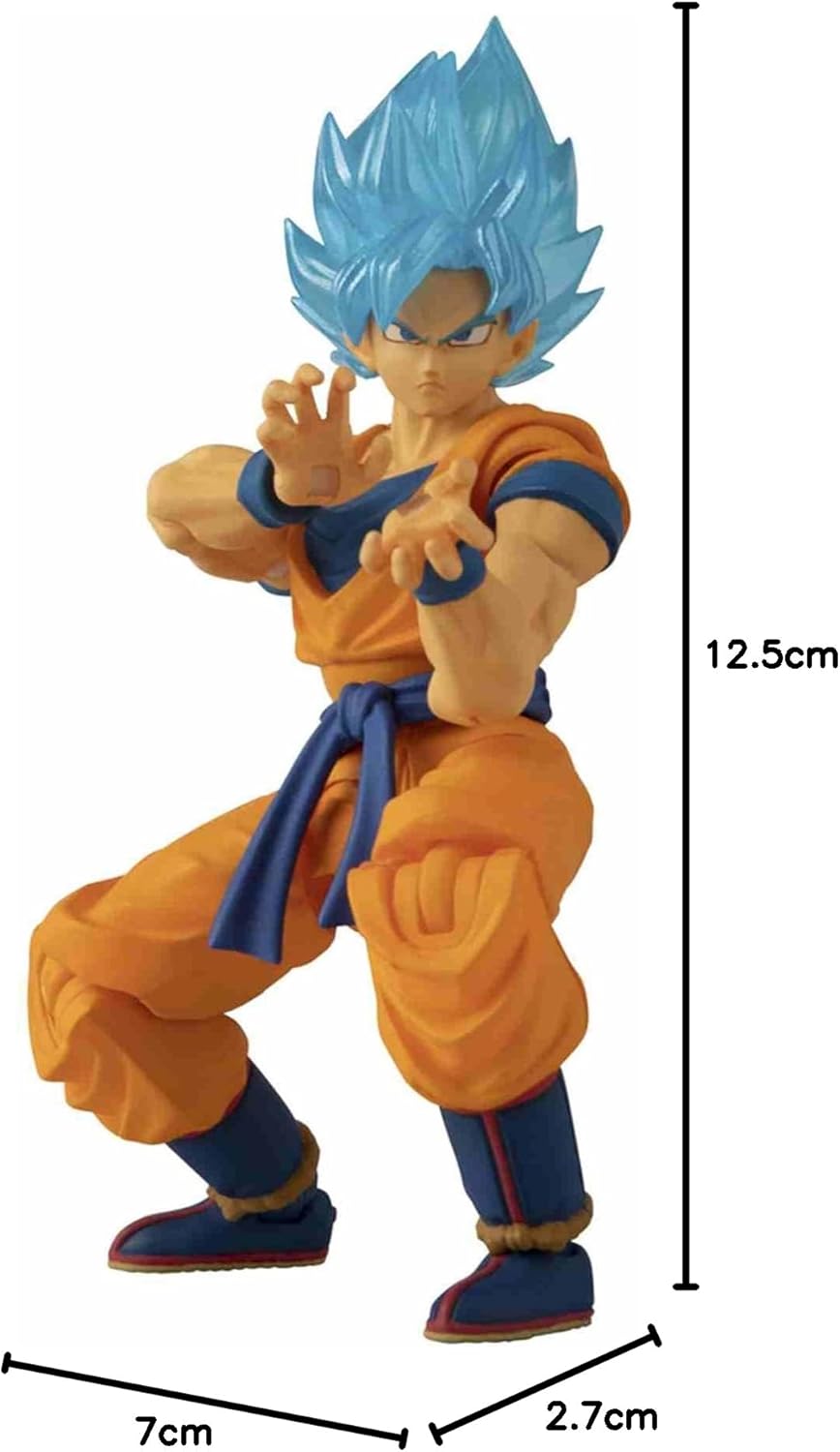 BANDAI Dragon Ball Evolve Anime Figure, Action Figures Anime Gifts And Anime Merch From Dragon Ball Manga And Anime Goku Toy, Super Blue Goku Figure, 12.5 cm-5