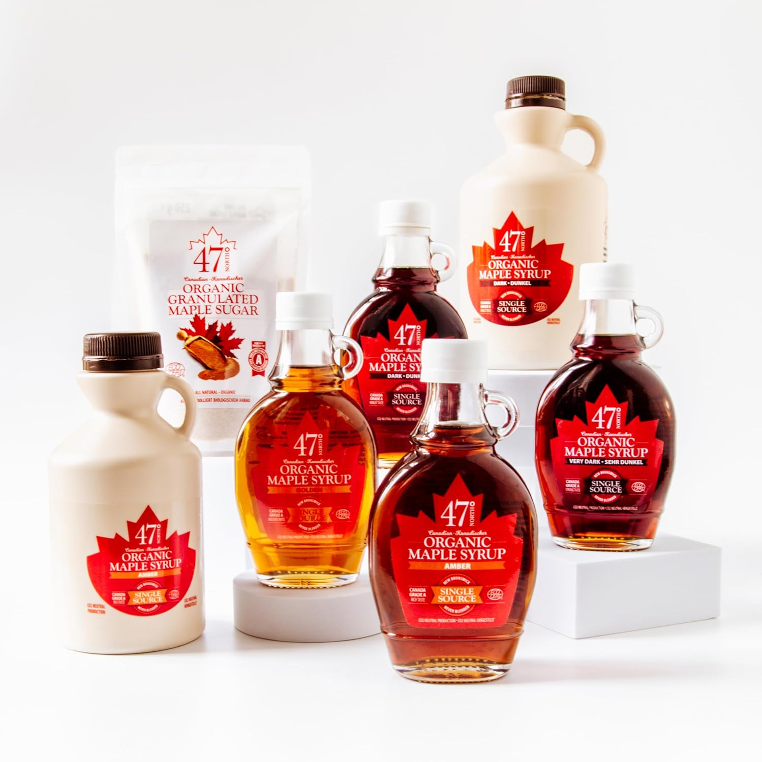 47° North Canadian Organic Maple Syrup, Single Source, Grade A, Dark Robust, 500ml (1 Bottle)-3